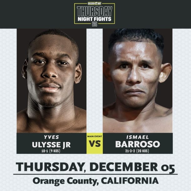 ULYSSE JR. vs BARROSO & BALLARD vs FALCAO TITLE FIGHTS ON 12/5 FCOC