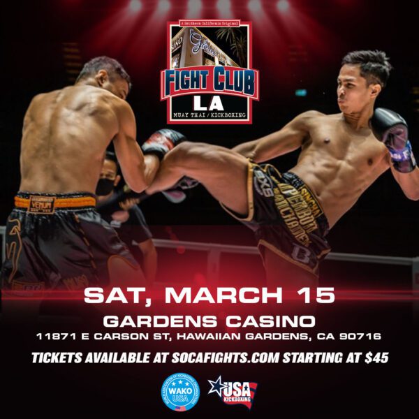 Fight club LA This Saturday at The Gardens Casino